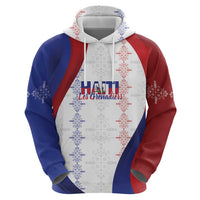 Haiti Football Les Grenadiers Personalized Zip Hoodie Voodoo Veve Papa Legba - Wonder Print Shop