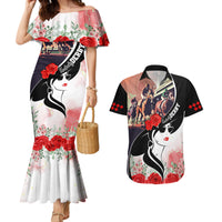 Kentucky Horse Racing Couples Matching Mermaid Dress and Hawaiian Shirt Derby Hat LT7 - Wonder Print Shop