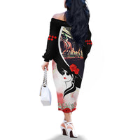 Kentucky Horse Racing Family Matching Off Shoulder Long Sleeve Dress and Hawaiian Shirt Derby Hat - Wonder Print Shop