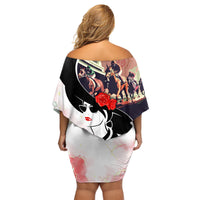 Kentucky Horse Racing Family Matching Off Shoulder Short Dress and Hawaiian Shirt Derby Hat LT7 - Wonder Print Shop