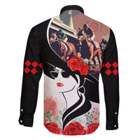 Kentucky Horse Racing Family Matching Short Sleeve Bodycon Dress and Hawaiian Shirt Derby Hat - Wonder Print Shop