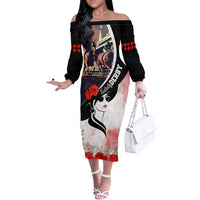 Kentucky Horse Racing Off The Shoulder Long Sleeve Dress Derby Hat - Wonder Print Shop