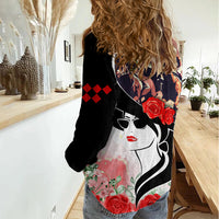 Kentucky Horse Racing Women Casual Shirt Derby Hat - Wonder Print Shop