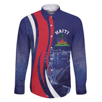 Personalized Haiti Citadelle Laferrière Family Matching Long Sleeve Bodycon Dress and Hawaiian Shirt Grunge Style