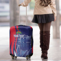 Personalized Haiti Citadelle Laferrière Luggage Cover Grunge Style