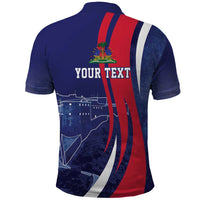 Personalized Haiti Citadelle Laferrière Polo Shirt Grunge Style