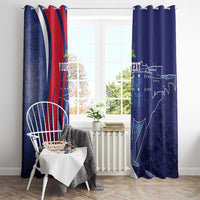 Personalized Haiti Citadelle Laferrière Window Curtain Grunge Style