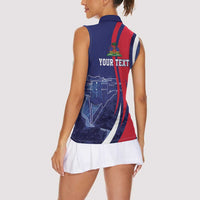 Personalized Haiti Citadelle Laferrière Women Sleeveless Polo Shirt Grunge Style