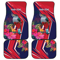 Haiti Personalized Car Mats Hispaniolan Trogon Tropical Vibes