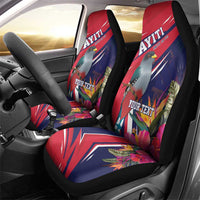 Haiti Personalized Car Seat Cover Hispaniolan Trogon Tropical Vibes