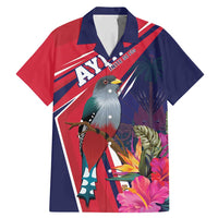 Haiti Personalized Family Matching Mermaid Dress and Hawaiian Shirt Hispaniolan Trogon Tropical Vibes