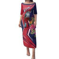 Haiti Personalized Family Matching Puletasi and Hawaiian Shirt Hispaniolan Trogon Tropical Vibes