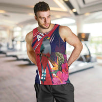 Haiti Personalized Men Tank Top Hispaniolan Trogon Tropical Vibes