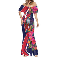 Haiti Personalized Mermaid Dress Hispaniolan Trogon Tropical Vibes