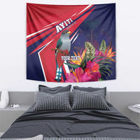 Haiti Personalized Tapestry Hispaniolan Trogon Tropical Vibes