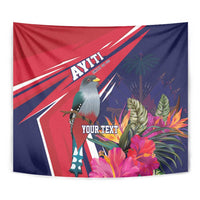 Haiti Personalized Tapestry Hispaniolan Trogon Tropical Vibes