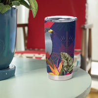 Haiti Personalized Tumbler Cup Hispaniolan Trogon Tropical Vibes