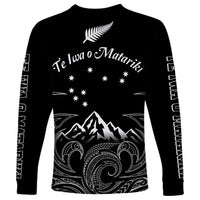 New Zealand Long Sleeve Shirt Maori Te Iwa o Matariki - Wonder Print Shop