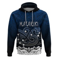 Personalised New Zealand Hoodie Matariki Maori Patterns - Gradient - Wonder Print Shop