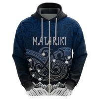 Personalised New Zealand Hoodie Matariki Maori Patterns - Gradient - Wonder Print Shop