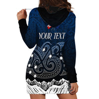 Personalised New Zealand Hoodie Dress Matariki Maori Patterns - Gradient - Wonder Print Shop