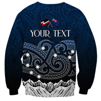 Personalised New Zealand Sweatshirt Matariki Maori Patterns - Gradient - Wonder Print Shop