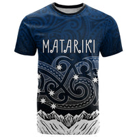 Personalised New Zealand T Shirt Matariki Maori Patterns - Gradient - Wonder Print Shop