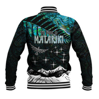 Personalised Maori New Year Baseball Jacket Matariki Mix Paua Shell LT7 - Wonder Print Shop