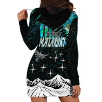 Personalised Maori New Year Hoodie Dress Matariki Mix Paua Shell - Wonder Print Shop