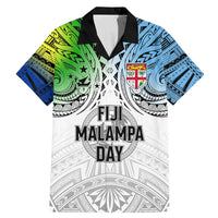 Personalised Malampa Fiji Day Family Matching Mermaid Dress and Hawaiian Shirt Gradient Style LT7 - Wonder Print Shop