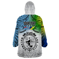 Personalised Malampa Fiji Day Wearable Blanket Hoodie Gradient Style - Wonder Print Shop