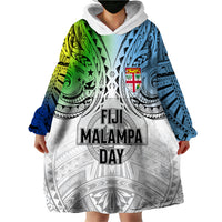 Personalised Malampa Fiji Day Wearable Blanket Hoodie Gradient Style - Wonder Print Shop
