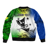 Personalised Malampa Day Bomber Jacket Malampa Emblem Gradient Style LT7 - Wonder Print Shop