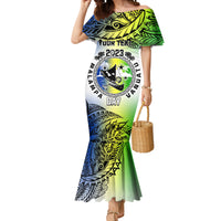 Personalised Malampa Day Mermaid Dress Malampa Emblem Gradient Style - Wonder Print Shop