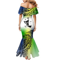 Personalised Malampa Day Mermaid Dress Malampa Emblem Gradient Style - Wonder Print Shop