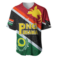 Personalised Penama and Papua New Guinea Day Baseball Jersey Emblem Mix Style LT7 - Wonder Print Shop