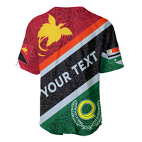 Personalised Penama and Papua New Guinea Day Baseball Jersey Emblem Mix Style LT7 - Wonder Print Shop