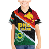 Personalised Penama and Papua New Guinea Day Family Matching Mermaid Dress and Hawaiian Shirt Emblem Mix Style LT7 - Wonder Print Shop