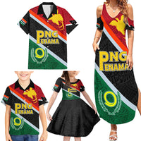 Personalised Penama and Papua New Guinea Day Family Matching Summer Maxi Dress and Hawaiian Shirt Emblem Mix Style - Wonder Print Shop