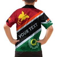 Personalised Penama and Papua New Guinea Day Kid Hawaiian Shirt Emblem Mix Style - Wonder Print Shop