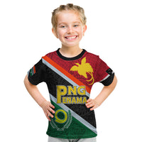 Personalised Penama and Papua New Guinea Day Kid T Shirt Emblem Mix Style - Wonder Print Shop