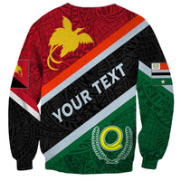 Personalised Penama and Papua New Guinea Day Sweatshirt Emblem Mix Style - Wonder Print Shop