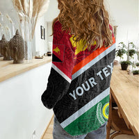 Personalised Penama and Papua New Guinea Day Women Casual Shirt Emblem Mix Style - Wonder Print Shop