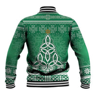 Christmas Ireland Celtic Baseball Jacket Special Xmas Tree - Wonder Print Shop
