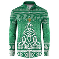 Christmas Ireland Celtic Button Sweatshirt Special Xmas Tree - Wonder Print Shop