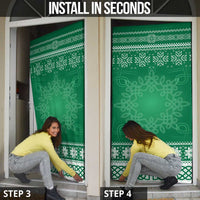 Christmas Ireland Celtic Door Cover Special Xmas Tree - Wonder Print Shop