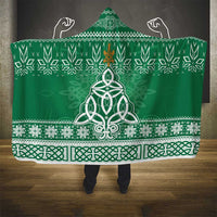 Christmas Ireland Celtic Hooded Blanket Special Xmas Tree - Wonder Print Shop