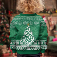 Christmas Ireland Celtic Kid Ugly Christmas Sweater Special Xmas Tree - Wonder Print Shop