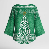 Christmas Ireland Celtic Kimono Sleeve Blouse Special Xmas Tree - Wonder Print Shop