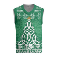 Christmas Ireland Celtic Christmas Knitted V-Neck Vest Special Xmas Tree - Wonder Print Shop